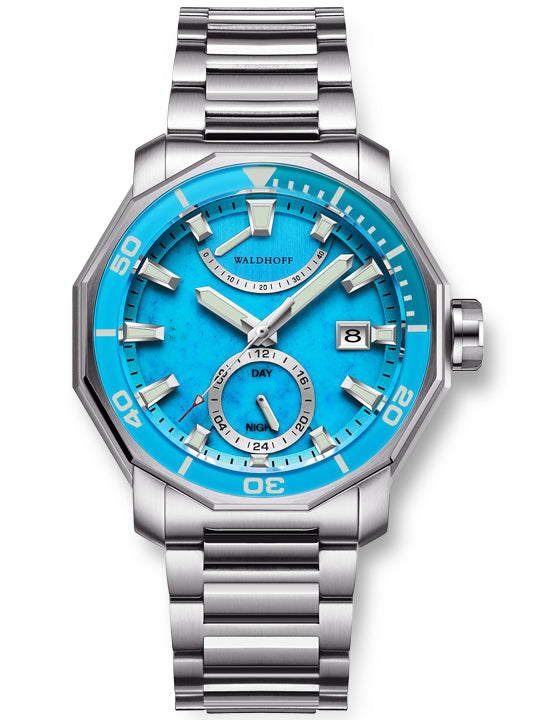Seawolf II Turquoise – Waldhoff Timepieces