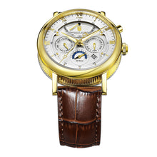 Yellow Gold multifunction automatic watch