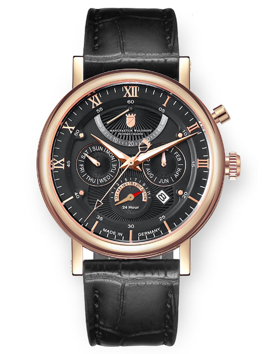 Waldhoff Multimatic Rose Gold Obsidian Black